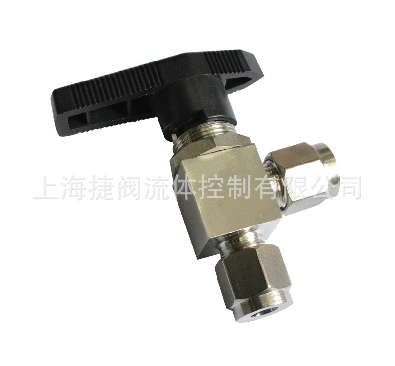 304卡套角式球阀 卡套管路球阀 手动卡套气源球阀 角式气源球阀