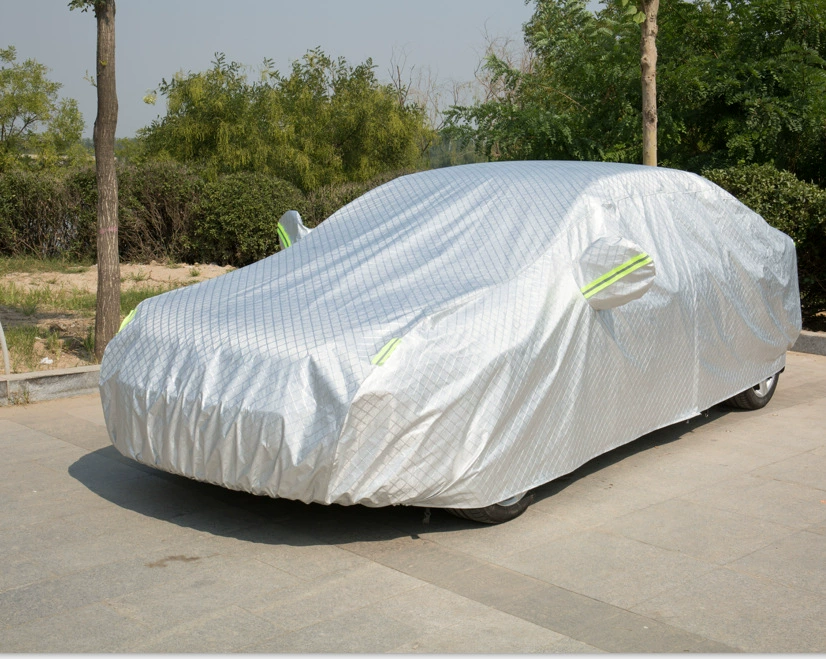 Автомобиль Алюминиевый автомобиль одежда Обложка на флисовой подкладке утолщенный снег крем непромокаемый солнцезащитный крем поколение печатный логотип заводской розетки