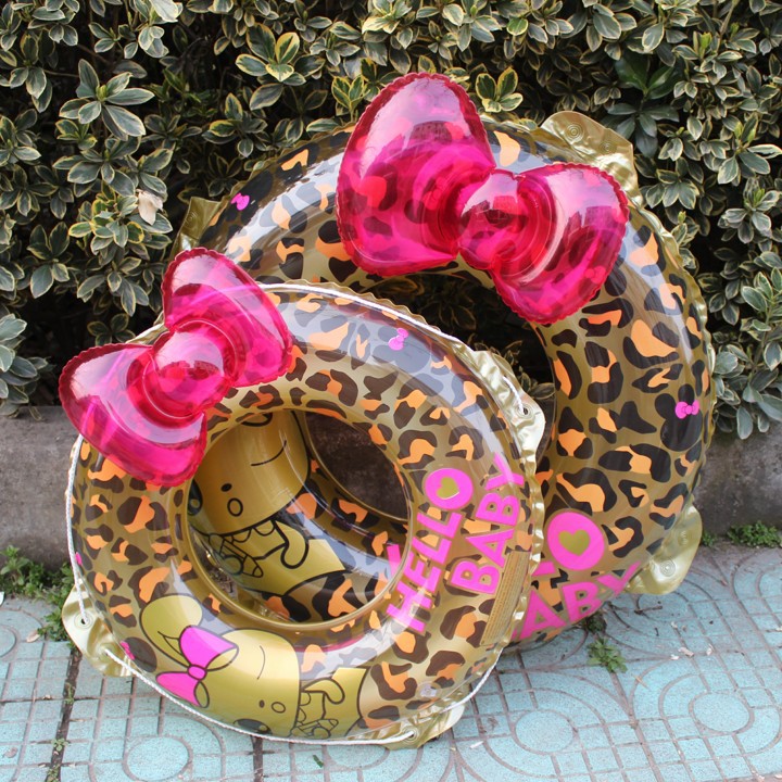 new pattern Leopard bow Swimming ring Life buoy thickening adult baby Paternity circle Picture Yongquan