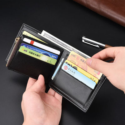 Ví ngắn nam mới của Hàn Quốc kinh doanh đa thẻ ví zip purse 30 phần trăm ví các nhà sản xuất