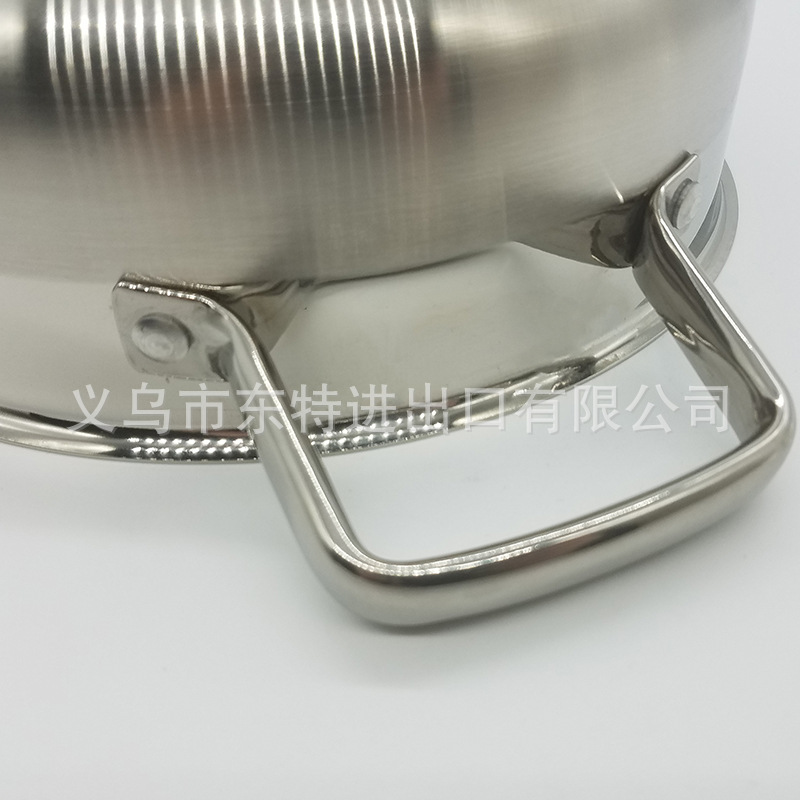 厂家直销不锈钢双耳汤锅高档家用火锅玻璃盖多用途汤锅礼品锅详情图7