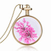 Cute long golden necklace, glossy perfume, pendant, Japanese and Korean