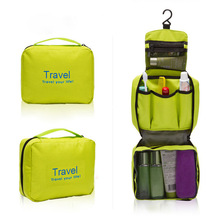 韓式300D牛津布防水洗漱包 懸掛折疊女士旅行收納袋便攜手提袋