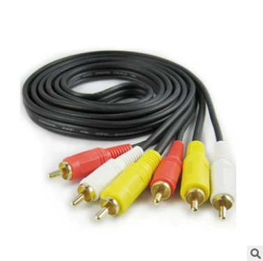 3 на 3 лотоса кабель шесть головок приставки ТВ кабель аудио и видео кабель красный желтый белый 6 головок AV кабель 5 метров