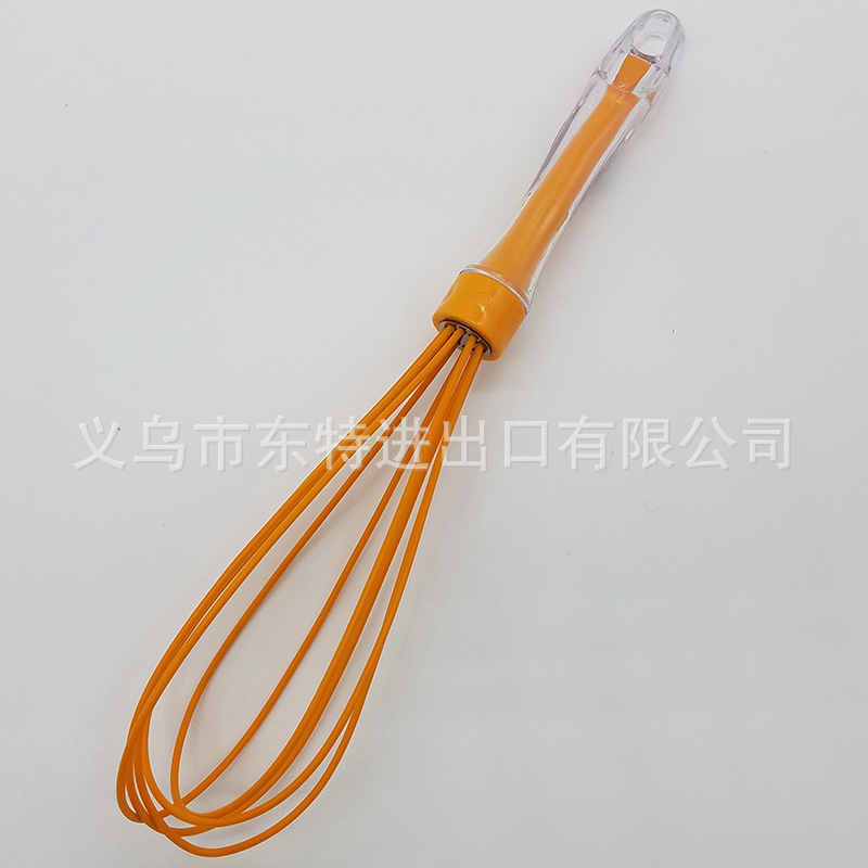 Wholesale of kitchen tools such as baking cake egg beaters and dough mixers, crystal handles, and silicone egg beaters detail image 8