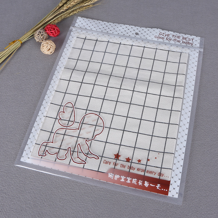 厂家批发PE服装贴骨袋 塑料手提包装袋婴儿服装PE防水袋印Logo