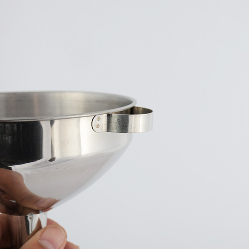 Household stainless steel oil pouring funnel large diameter wine leaking oil leaking wine extraction filter funnel drain mesh kitchen gadgets