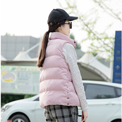 供應韓版學生時尚馬甲女秋冬羽絨棉 女式面包服棉羽絨棉服女