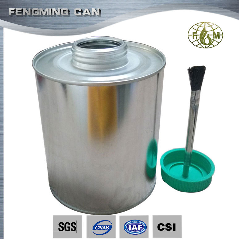现货大量供应1L大口素铁圆罐 无印刷圆罐 胶水油漆罐带刷铁瓶桶子