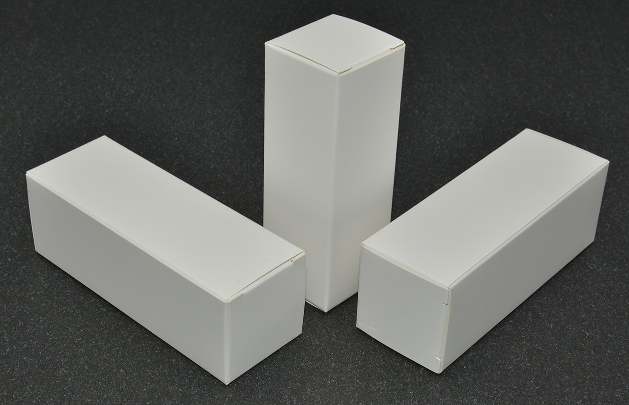 白色小白盒子现货包装白卡盒 小纸盒子 单粉卡小盒子白盒