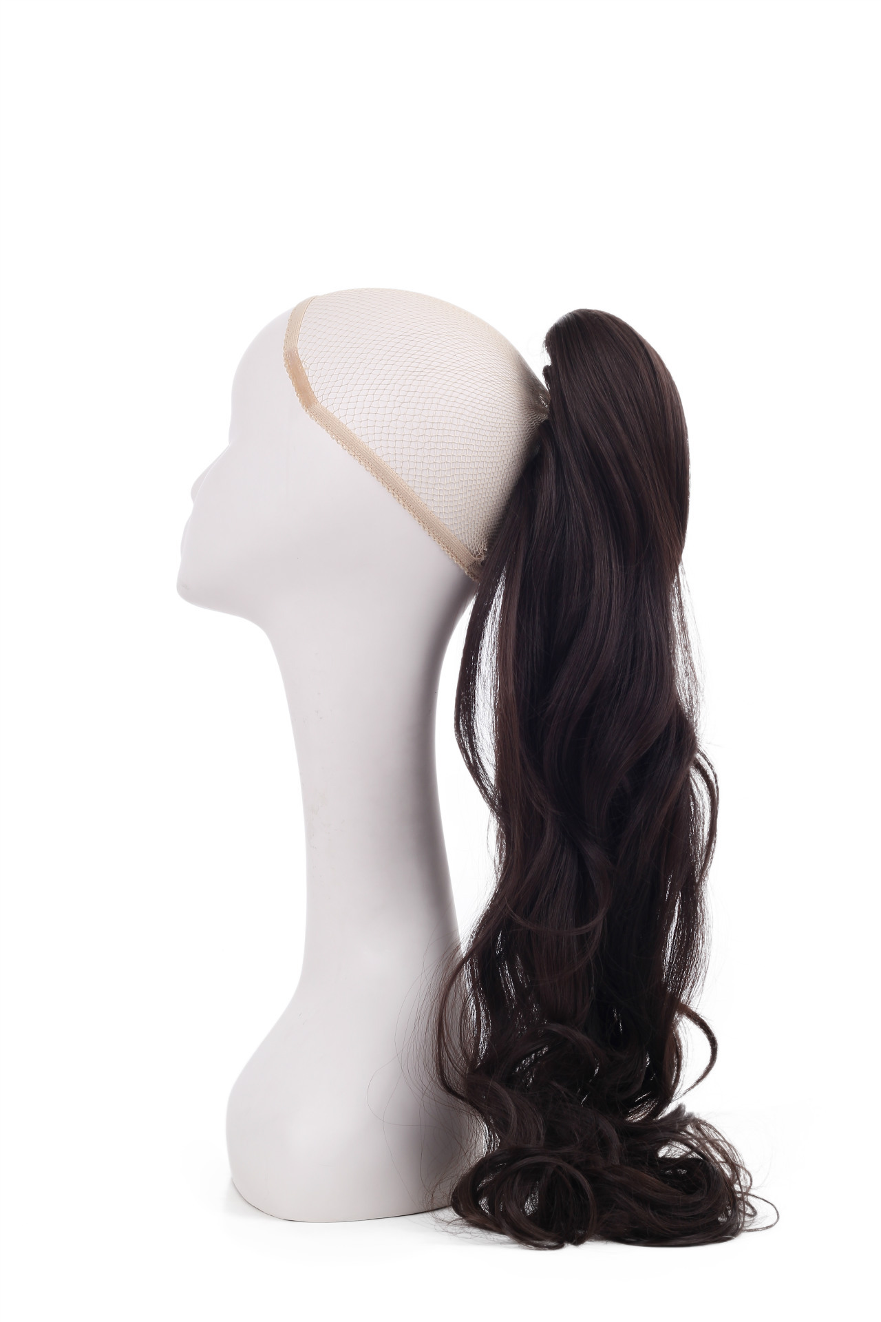 2020 Peluca de cola de caballo de pelo largo Douyin celebridad de Internet mismo estilo