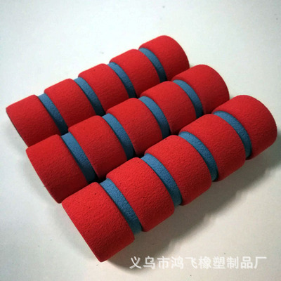 鸿飞橡塑义乌双色沟槽橡塑把套 nbr海绵发泡海绵手把套