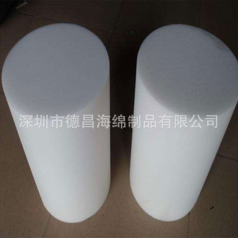 聚氨酯圆形海绵管 海绵管柱 包装海绵柱 高密度海绵成型