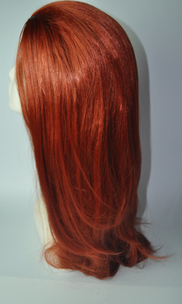 Estilo europeo y americano cos / party peluca popular fiesta cubierta de cabeza de fábrica cabello liso