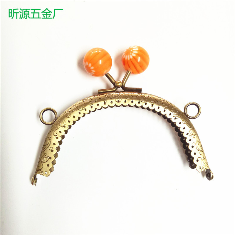 厂家供应 手袋铁夹 五金钱包较  箱包密口架 DIY手工糖果头较 定