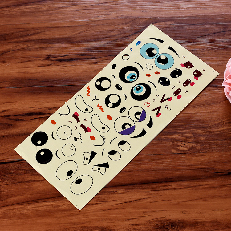 表情不干胶贴纸定制 日记本表情装饰贴 搞笑表情包不干胶贴批发