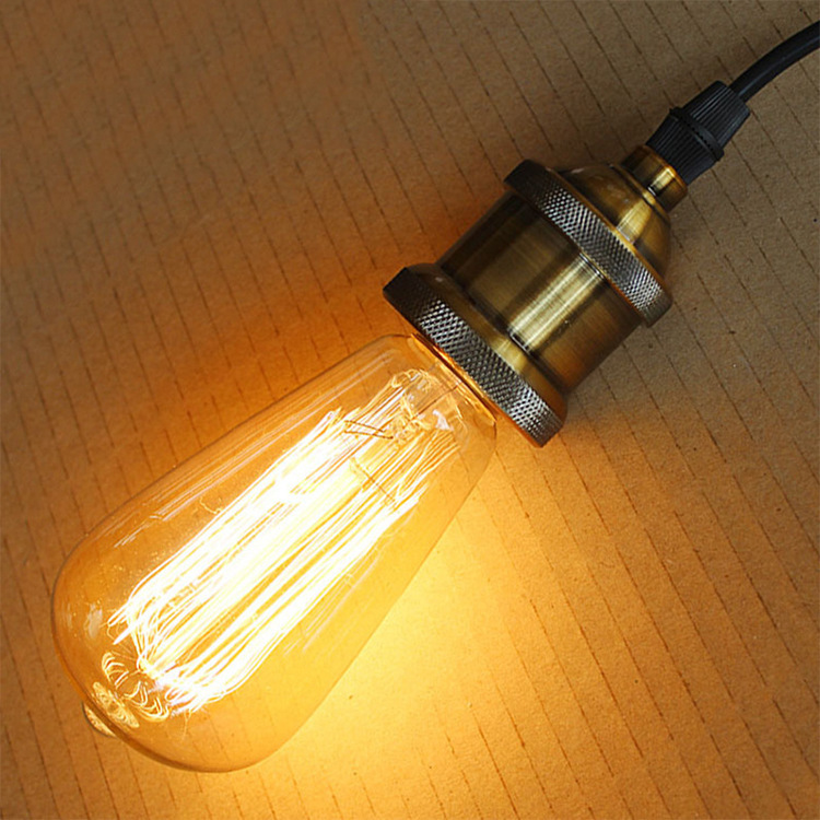 st64 Incandescent light bulbs E27 Screw To fake something antique bulb 40W Retro Industrial wind decorate bulb 220V direct deal
