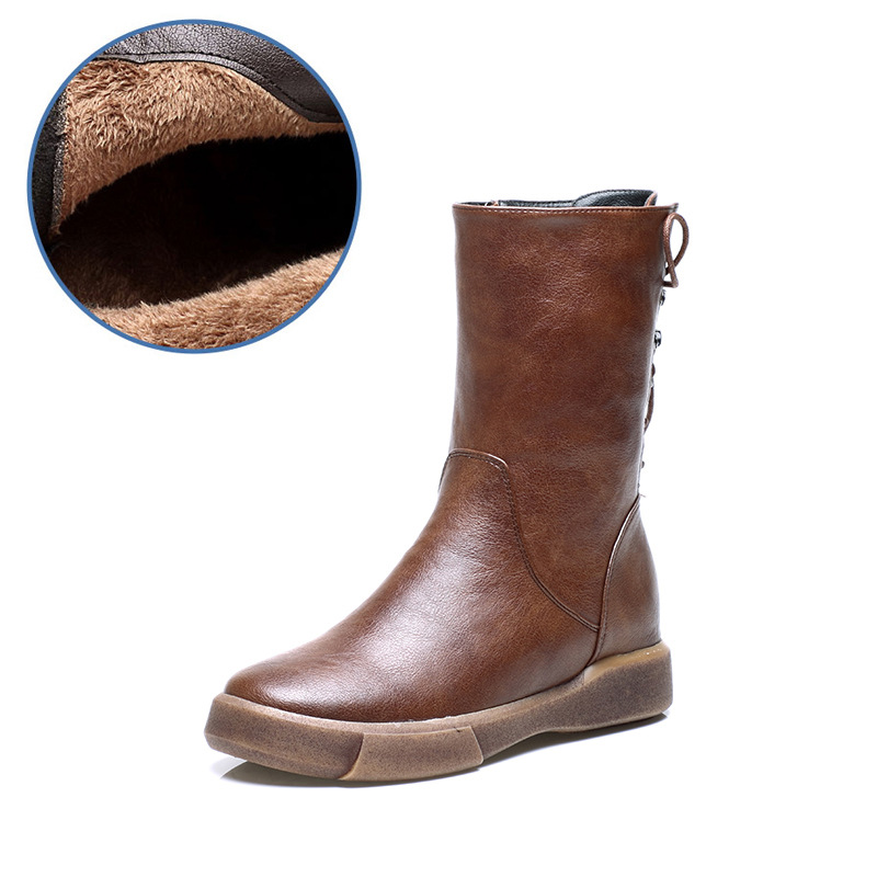 Bottes femme en PU de haute qualité - Ref 3355392 Image 9