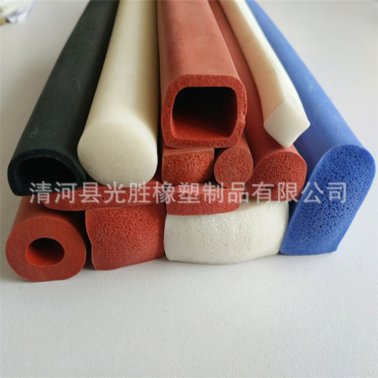 Silicone foam sealing strip Foam strip manufacturer High temperature resistant foaming silicone strip Sponge strip Silicone sealing strip 4