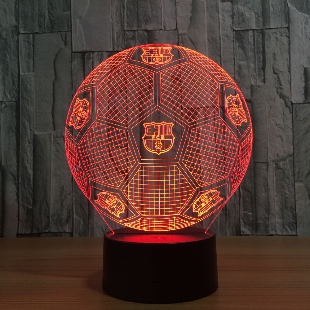 遥控触摸七彩 3D灯 创意礼品台灯 led灯小夜灯