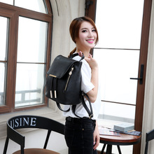 双肩包女韩版pu时尚学院风女士包包2022新款潮流书包一件代发