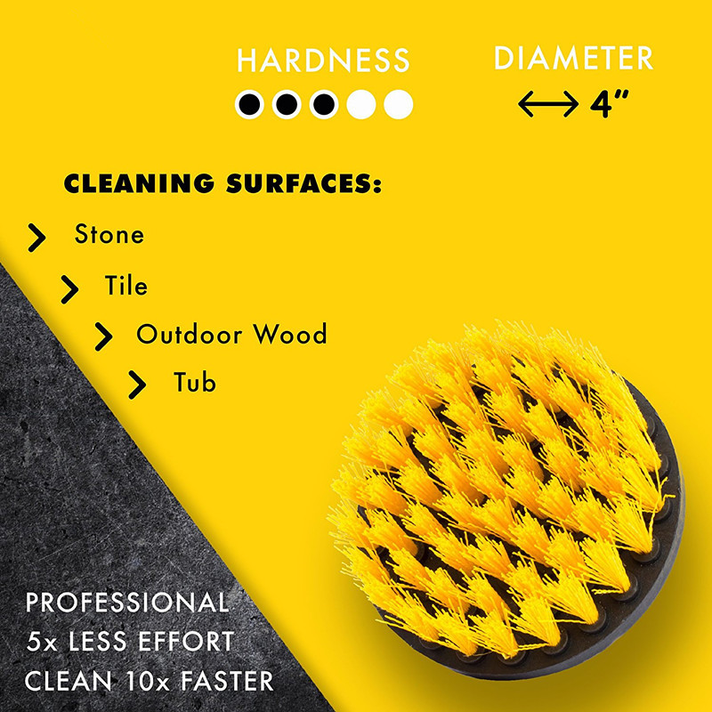 노란색; 4 인치; 플라스틱