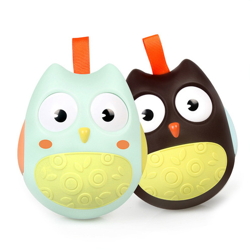 Owl tumbler toy baby music large early education 0-1 year old baby soothing toy for boys and girls