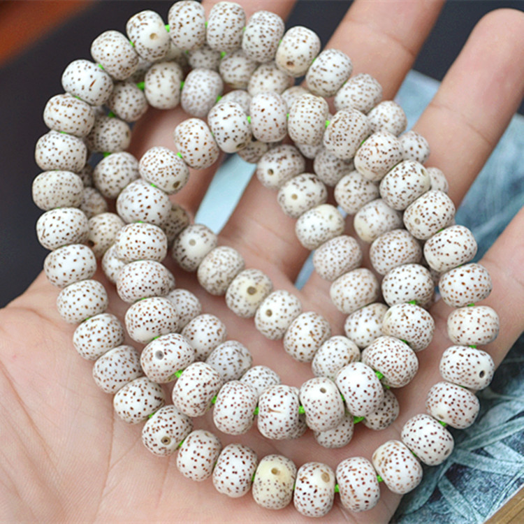 干磨男女款桶形108颗素珠星月菩提手链佛珠