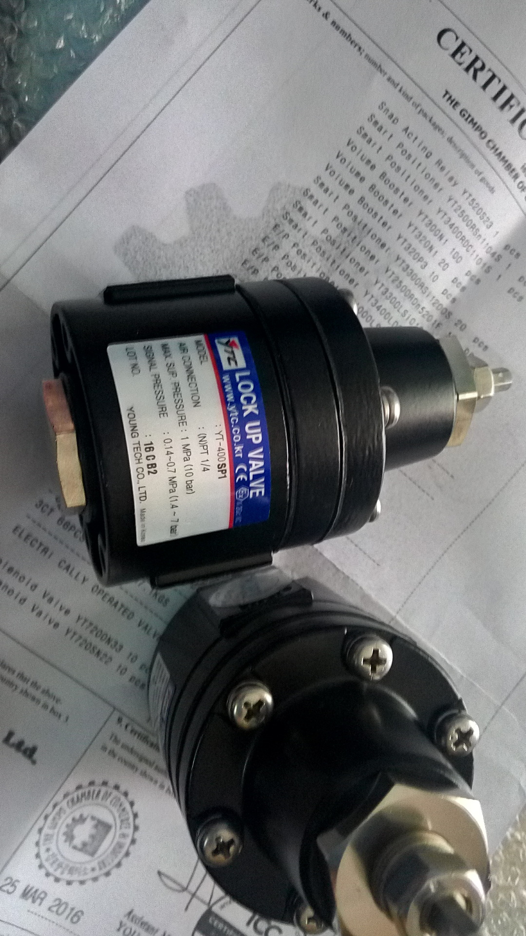 YT-400DP1永泰YTC气锁阀YT-400SP1保卫阀YT-400DN1 YT-400SN1