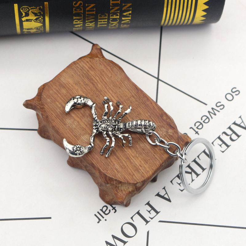 New Trendy Cross-Border Fashion Creative Scorpion Keychain Personalized Animal Pendant Car Ornament Wholesale Small Gifts