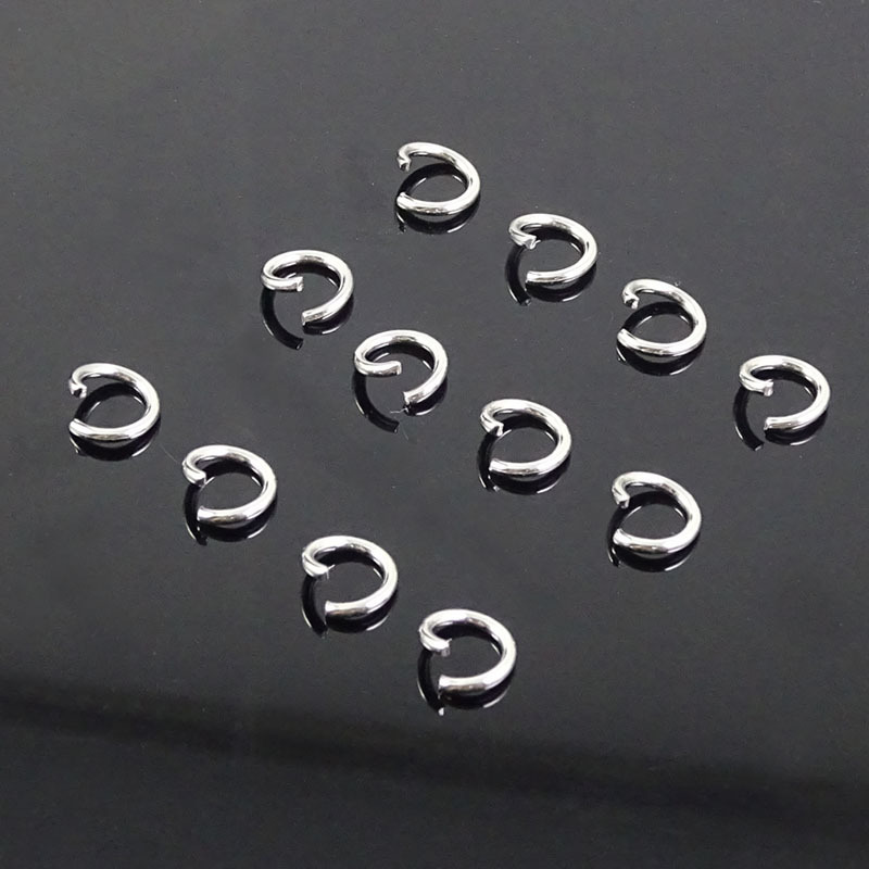Stainless steel single ring movable open ring open ring hanging ring metal connecting ring DIY jewelry accessories wholesale