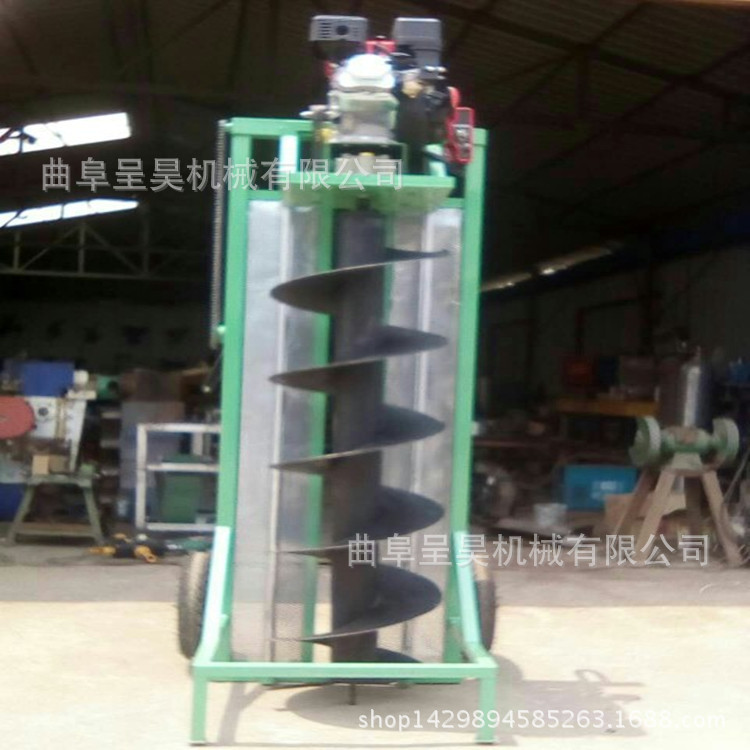 销往通州植树挖坑机单叶片螺旋式钻孔种树机生产厂家呈昊机械销售