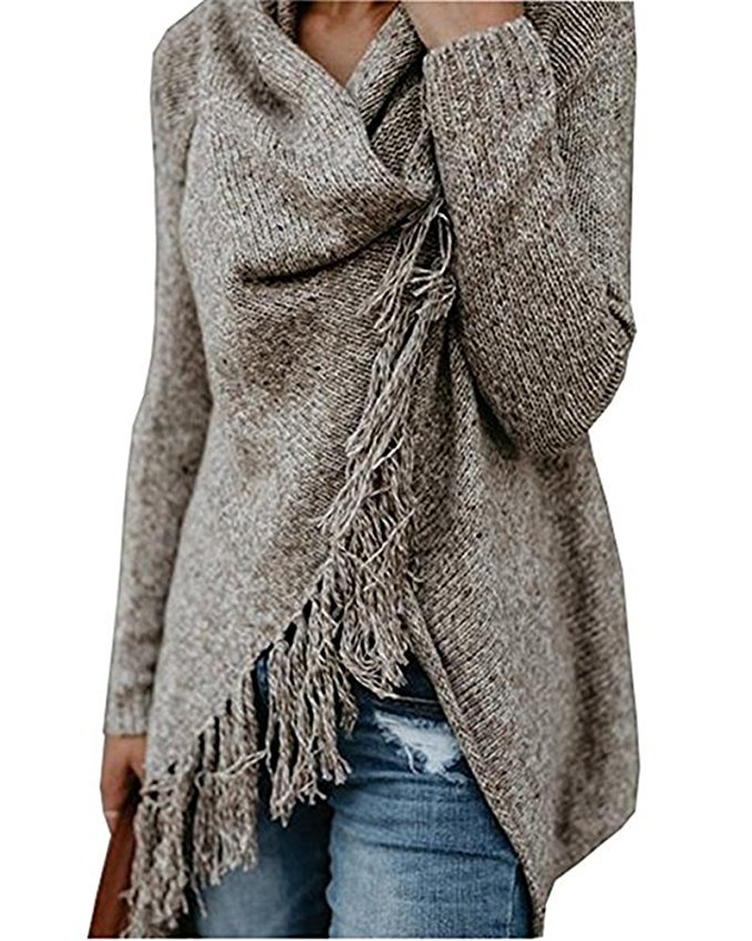 350g Weight Sweater Outerwear Type Long Sleeve Sleeve Length Regular Sleeve Sleeve Type Polyacrylonitrile Fiber, knit Fabric Type Long Top Length Daily Occasion Scarf collar, Pullovers Neckline Loose Fit Type Solid Color Pattern Winter, Autumn Season Women's Gender Hollow Out Design Streetwear Style Wholesale Women's Streetwear Solid Color Long Sleeve Hollow Out Sweaters & Cardigans 6