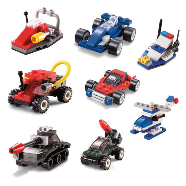 热销儿童礼物 杰星拼装积木玩具组装塑料小颗粒益智互动小玩具