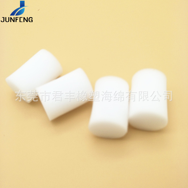 君丰海绵厂供应高密度海绵柱子20mm直径海绵柱白色过滤棉柱