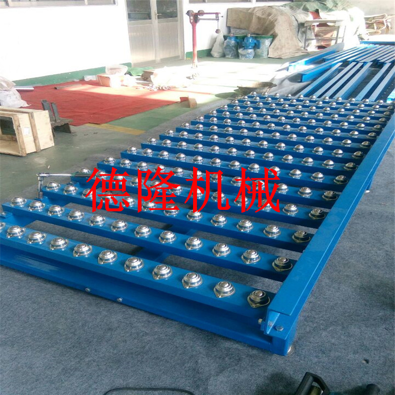 无动力滚筒线家具流水线包胶不锈钢设备万象球滚筒输送机