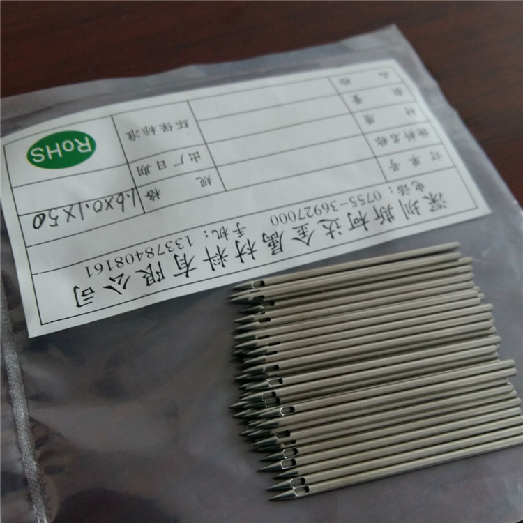 不锈钢毛细管打尖加工 304医疗用毛细管打尖开孔 医疗配件侧孔针