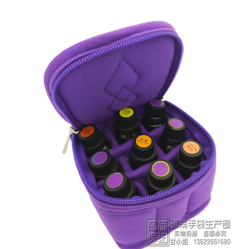 The new 9 essential oil 15ML Bottle storage bag Oil bags Nail Polish packing go out convenient
