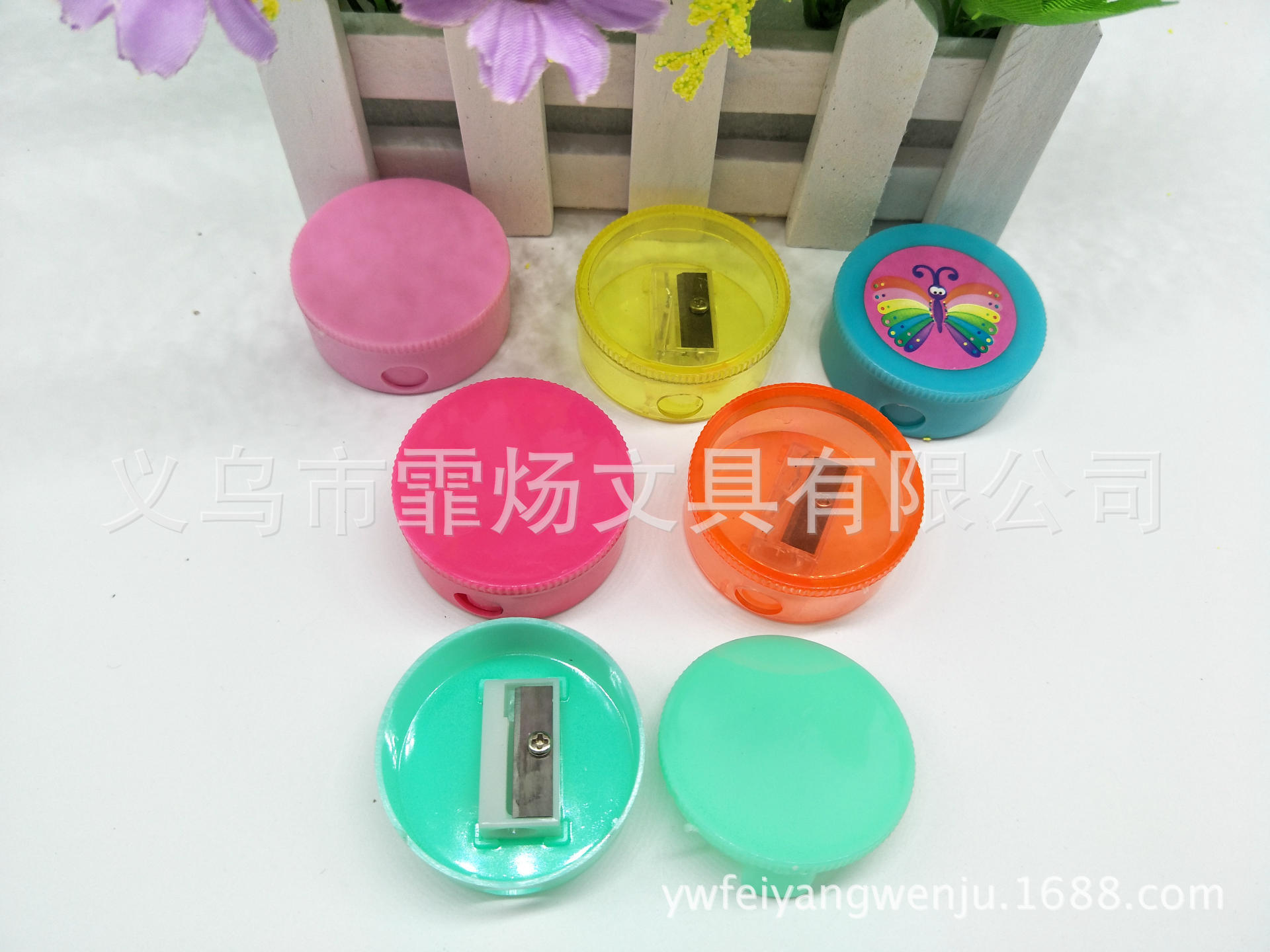 圆形带盖削笔器卷笔刀笔刨 可拆卸环保卷笔刀 可DIY工厂直销-阿里巴巴