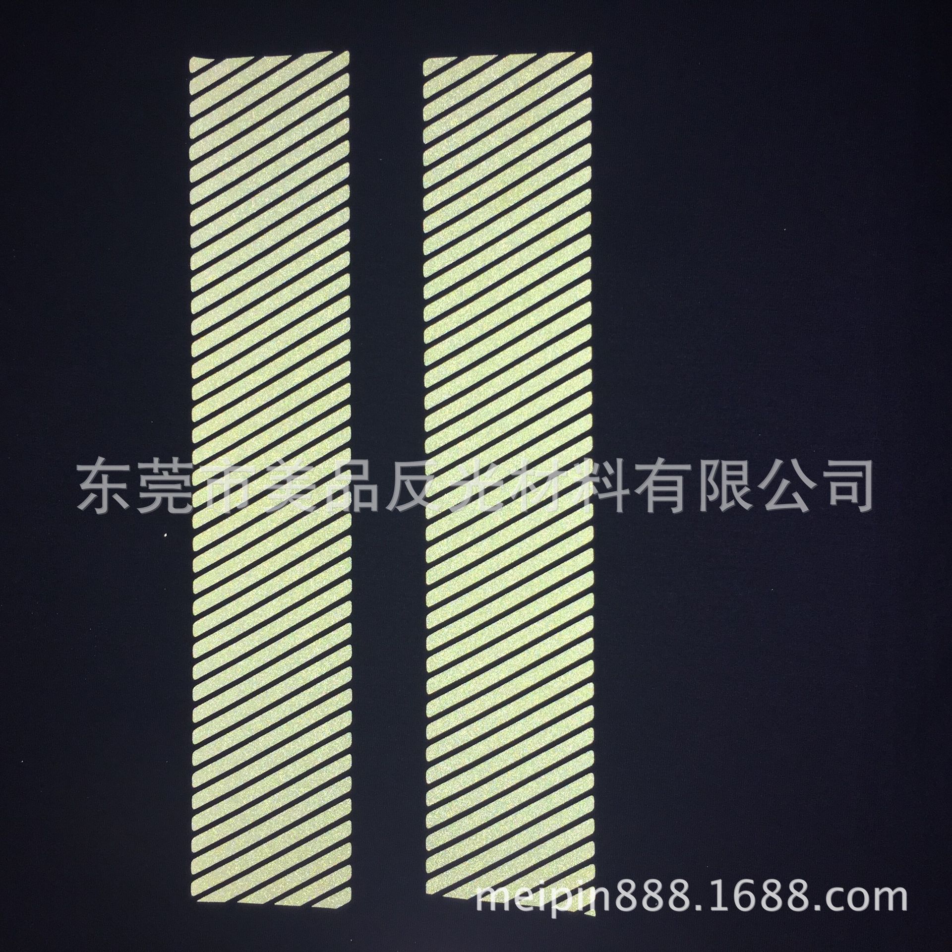 反光斜条荧光黄雕刻反光标反光烫画标反光转印标反光LOGO反光条-阿里巴巴