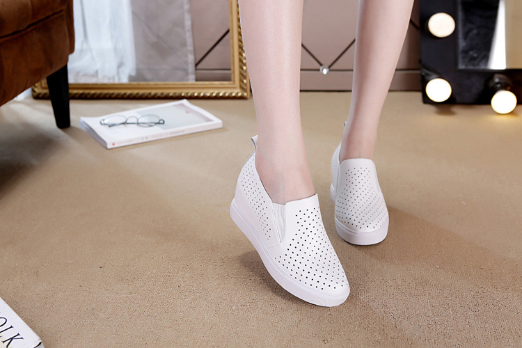 Baskets femme en En cuir - Ref 3421133 Image 18