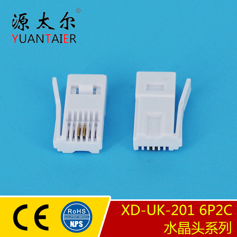 XD-UK-201 6P2C Ӣʽ 3-4 UK6P2C�绰ˮ��ͷ Ӣʽ�绰ˮ��ͷUKͷ