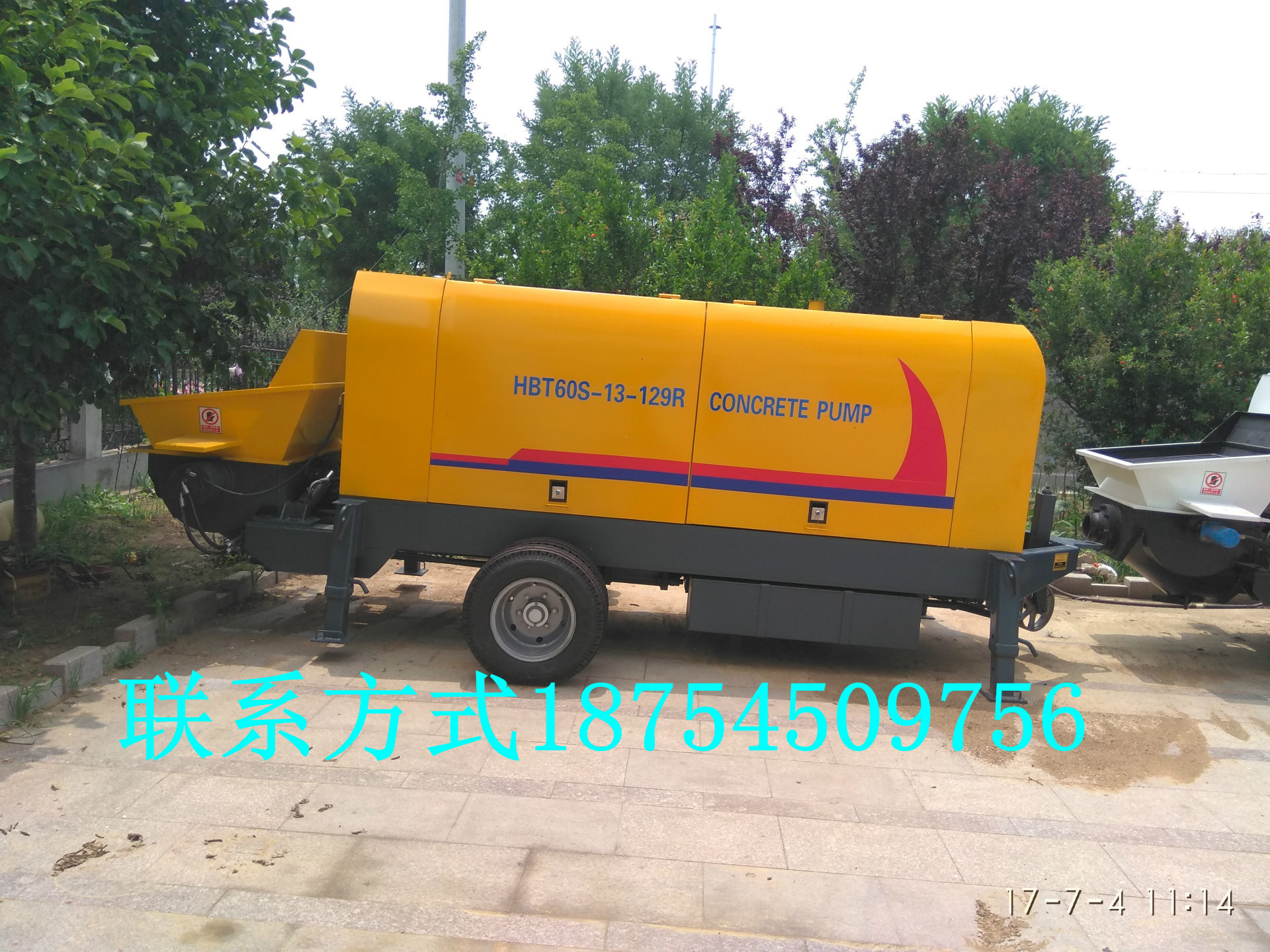 柴油60混凝土泵 混凝土输送泵 60柴油泵 DHBT60柴油混凝土地泵-阿里巴巴
