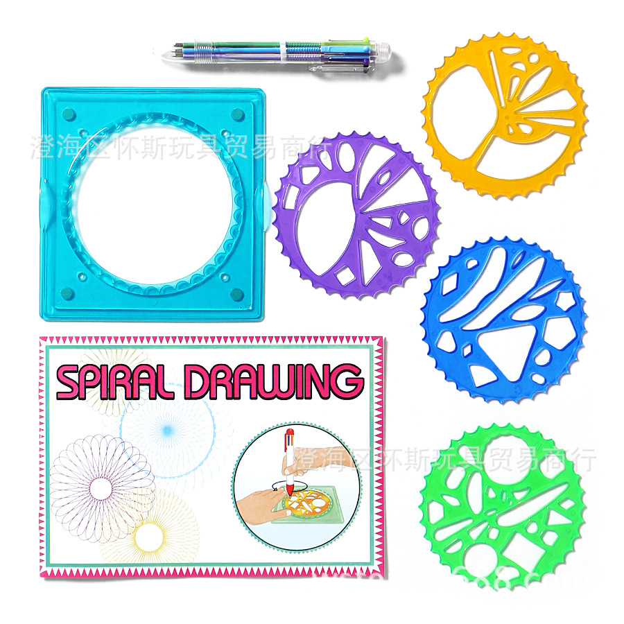 Flor curva cerebro caleidoscopio pintura traje educación temprana experimento enseñanza ayudas patrón creativo tablero de dibujo traje