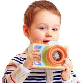 卡通单反相机式万花筒 多棱镜百变蜂眼效果儿童趣味玩具0.15