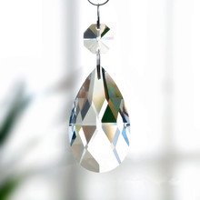 室內客廳水晶燈飾配件水晶工藝透明吊墜水晶婚慶網型珠簾廠家批發
