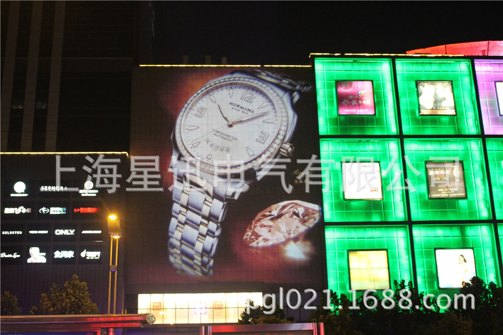 墙体创意广告 巨幅建筑广告投影 广告设备机器新型 上海星迅