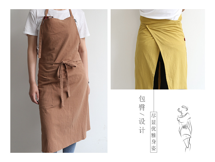 阿里巴巴-纯色围裙_17