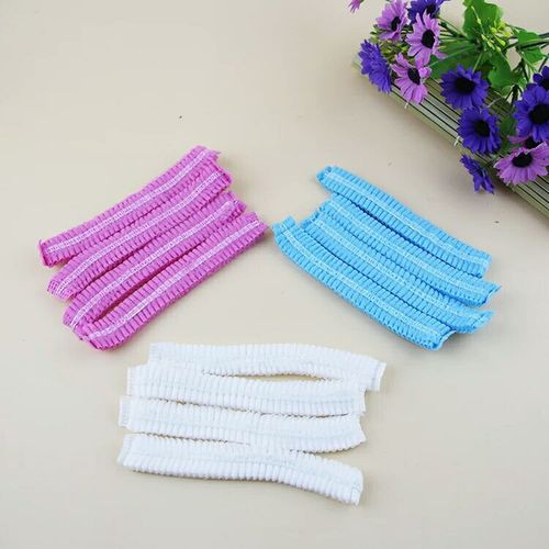 Disposable hat non-woven fabric dust-proof and oil-proof shower cap strip hat headgear surgical catering protective hat beauty salon