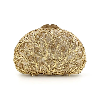 BL009速卖通水钻包缕空金属水晶晚宴包外贸镶钻包女士手拿包